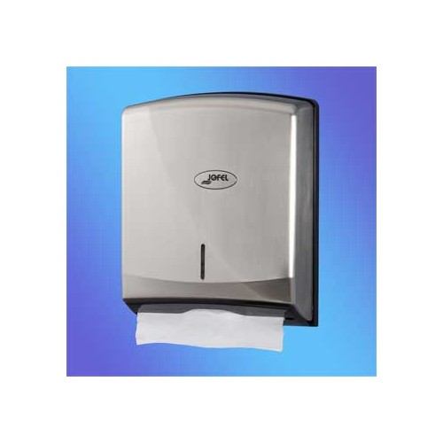 Dispensador Toalhas Mao Zig-Zag Cinza