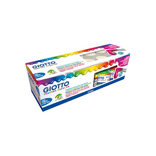 Guache Liquido Giotto Escolar 25ml Caixa 12un + Pincel