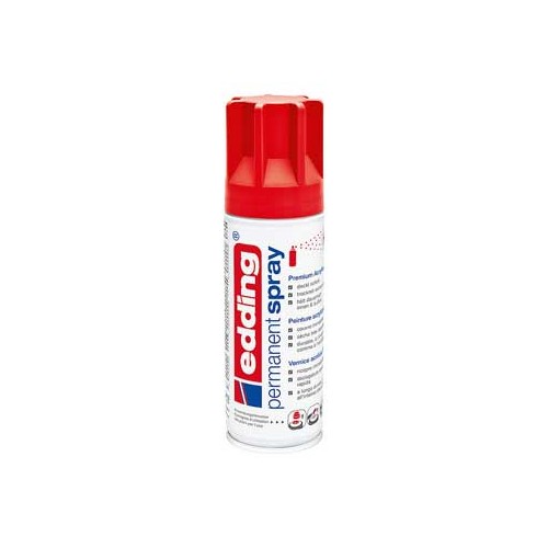 Tinta Acrílica Edding 5200 Spray 200ml Vermelho Trafego