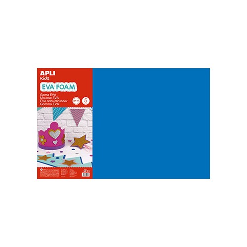 Placa de Cor Musgami 40x60cm 2mm Azul 5Folhas