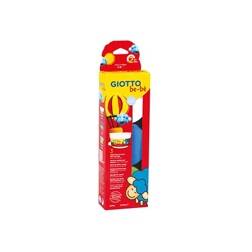 Pasta Modelar Giotto Be-Be Branco/ Azul/ Verde 3x100gr