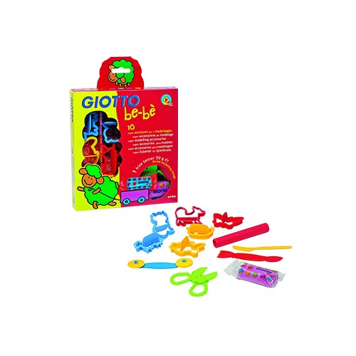 Conjunto Giotto Be-Be Pasta para Jogar 10un + Acessorios