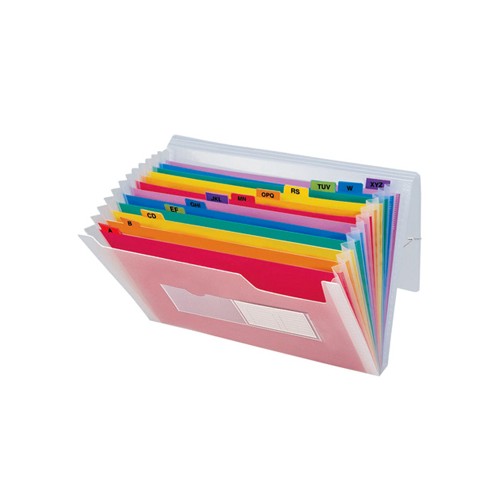 Pasta Classificadora com Fole PP A5 Transparente