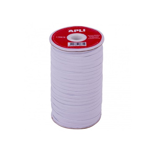 Elástico Fio Bobine Apli Branco 5mmx100m