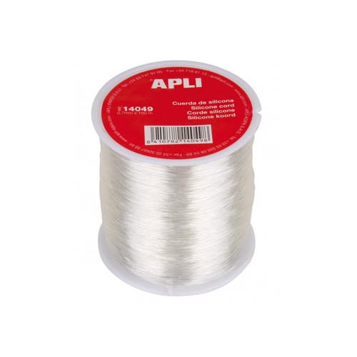 Elástico Fio Silicone Apli Transparente 7mmx100m