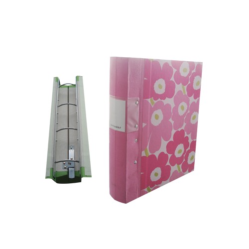 Pasta Arquivo Marimekko 4 Argolas R 47mm L53mm Rosa - 1 unidade