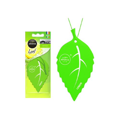 Ambientador Carro Aroma Car Leaf Lemon - 4 unidades