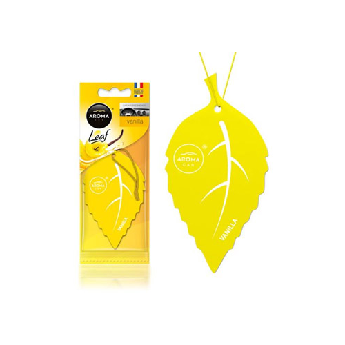 Ambientador Carro Aroma Car Leaf Vanilla - 4 unidades