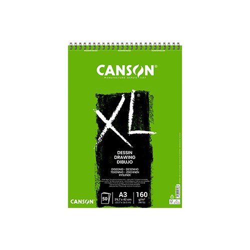 Bloco Espiralado Canson XL Dessin A3 160gr 50 Folhas