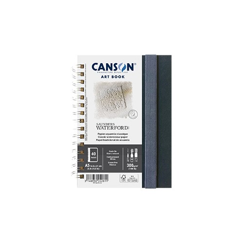 Caderno Canson Artbook Saunders Waterford A5 300gr 40 Folhas