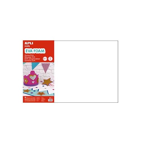 Placa de Cor Musgami 40x60cm 2mm Branco 5 Folhas