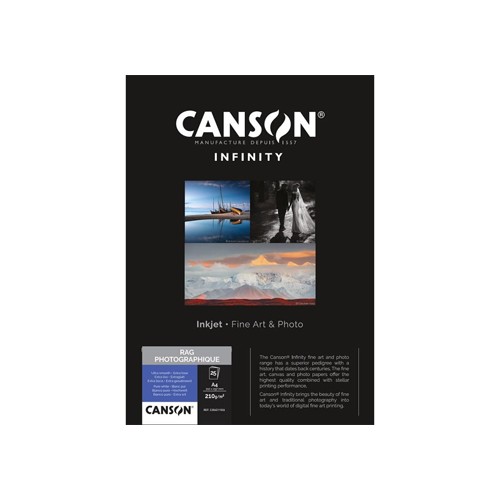 Papel Canson Infinity Rag Photograph A4 100% 310gr 10 Folhas