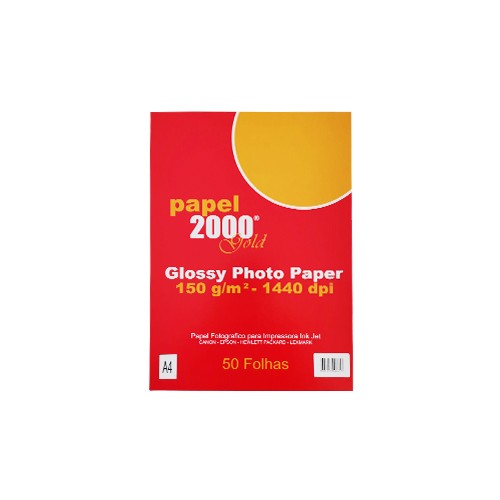 Papel 150gr InkJet A4 Foto Glossy - 50 Folhas