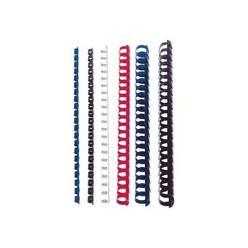 Argolas Pvc Encadernar 16mm para 130 Folhas Caixa 100 unidades Branco