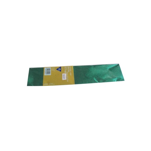 Papel Crepe Verde Metalizado 50x150cm Rolo