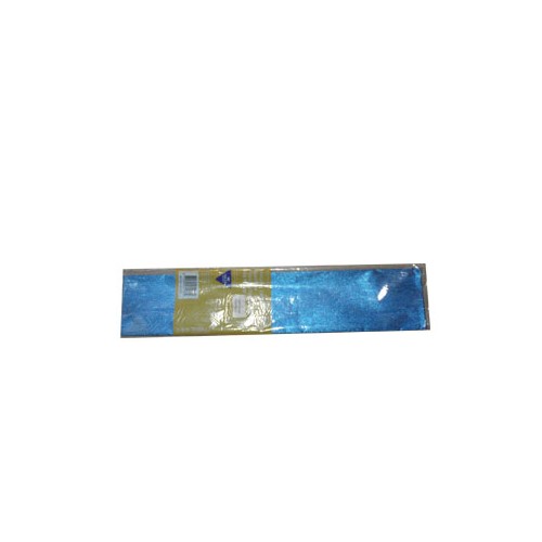 Papel Crepe Azul Metalizado 50x150cm Rolo