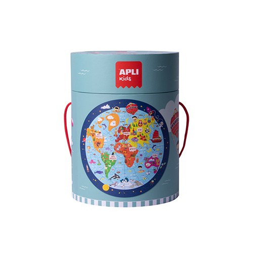 Jogo Educativo Puzzle Apli Mapa Mundo 48 Peças