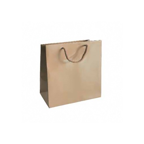 Saco 180g 35x12x36cm Papel Kraft com Asas Cordão - 10 unidades