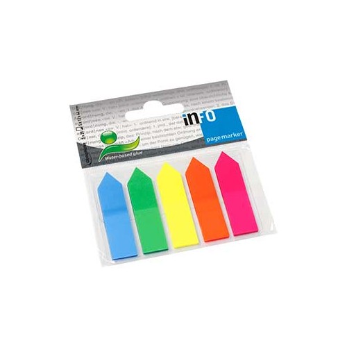 Separadores Adesivos 12x44mm Setas Sortido 125 unidades (2 Packs)