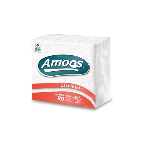 Guardanapos 33x33cm Amoos 2Fls 90un - 3 unidades