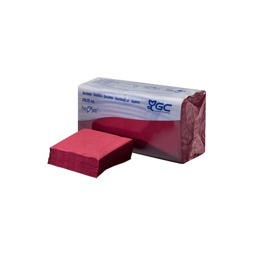 Guardanapos 20x20 2fls PeP Bordeaux 100un - 3 unidades