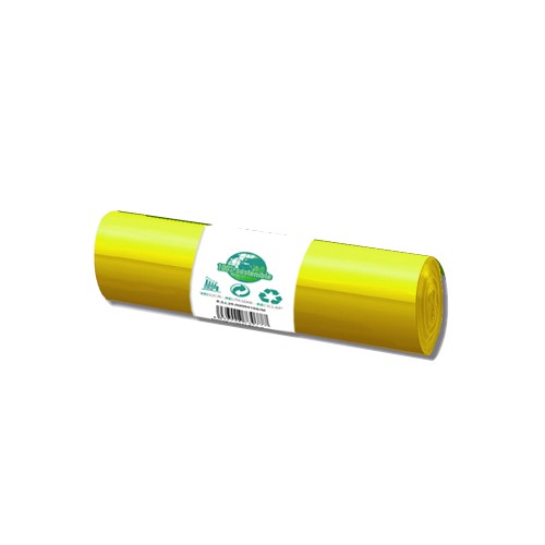 Sacos Lixo 100 / 120L Amarelo 22kg 85x105cm Rolo 20un - 3 unidades