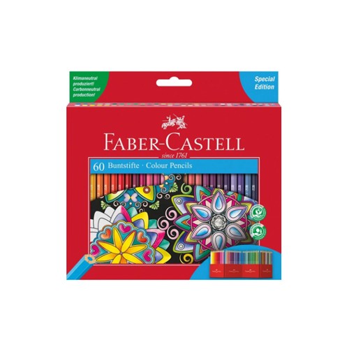 Lapis Cor 18cm Faber Castell Arte Terapia Caixa Cartão 60 unidades