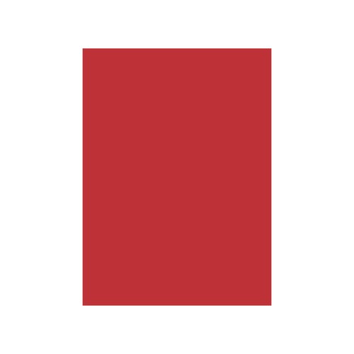 Cartolina 50x65cm Vermelho 180g - 5 folhas