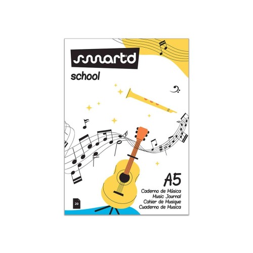 Caderno de Musica A5 20 Folhas