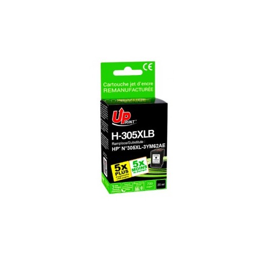 Tinteiro Compatível UPrint para HP 305XL Preto 3YM62A