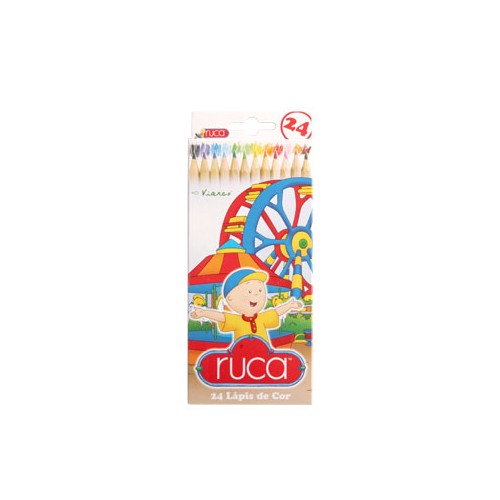 Lapis Cor 18cm Viarco RUCA Cx Cartao 24un