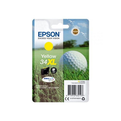 Tinteiro Epson 34XL Amarelo C13T34744010 10,8ml