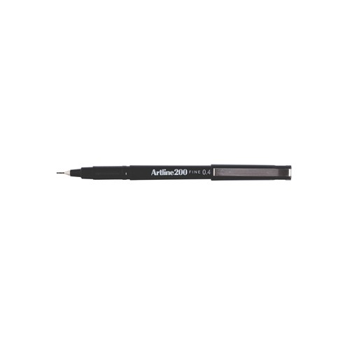 Marcador Fino 0.4mm Artline 200 Preto - Cx 12unidades