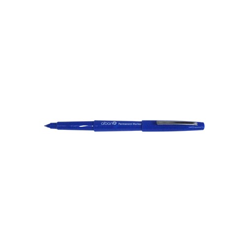 Marcador Permanente Medio Ponta Nylon Azul - 12 unidades
