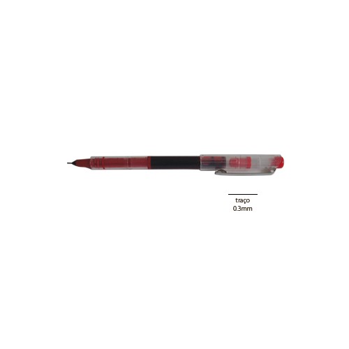 Marcador Needle Point Roller 0.3mm Vermelho - 50 unidades