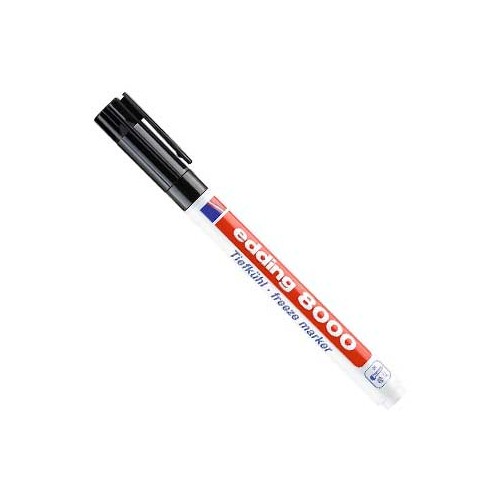 Marcador Fino Edding 8000 Preto Resistente ao Gelo