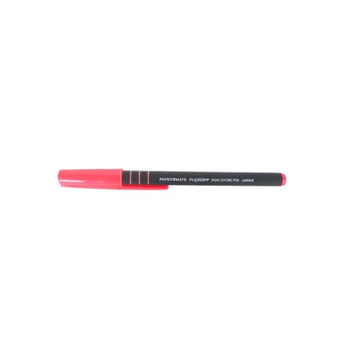 Marcador Fluor. Paper Mate Flex Grip Ponta Bizelada Rosa - 12 unidades