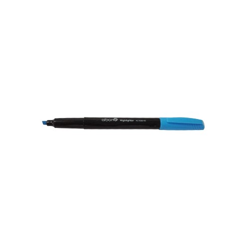 Marcador Fluorescente Azul Ponta Bizelada (12 unidades)
