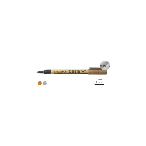Marcador Permanente Artline EK990 1,2mm Ouro