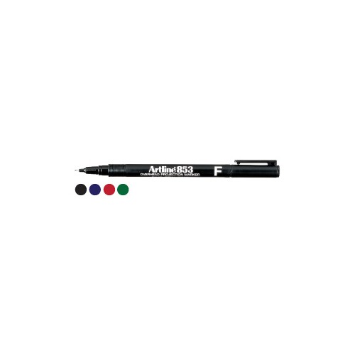 Marcador Permanente Fino Preto 0,5mm Artline 853 - Cx12 unidades