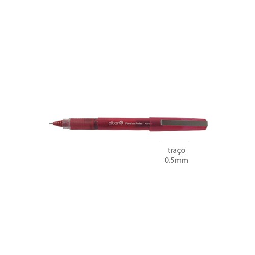 Marcador Needle Point Roller 0,5mm Vermelho - 12 unidades