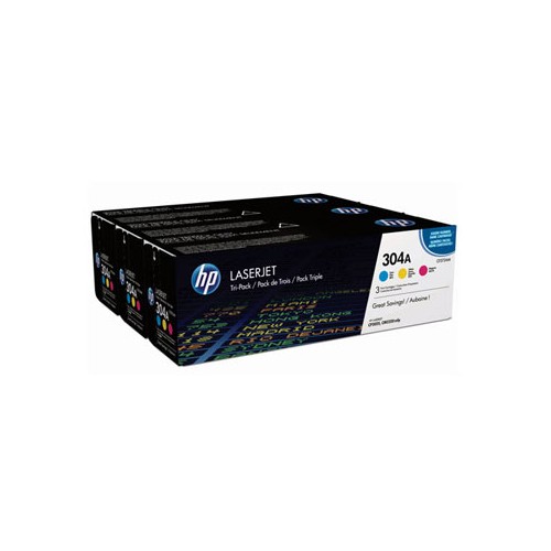 Pack Toners HP 304A 3 Cores CF372AM