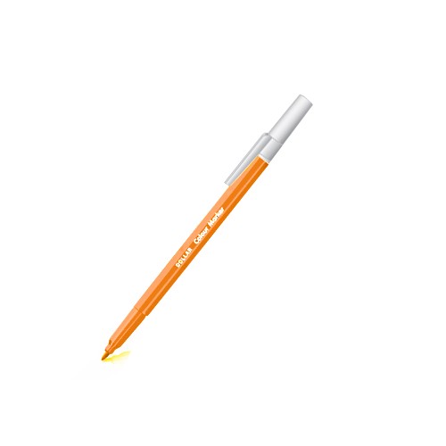 Marcador Feltro Medio 0.5mm Sketch Line Laranja - 10 unidades