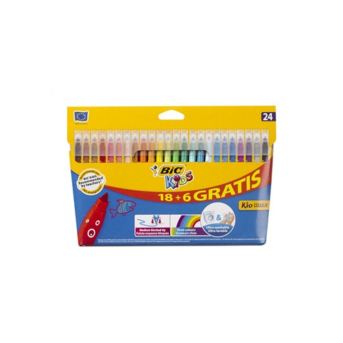 Marcador Feltro Giotto Turbo (Glitter) 8 Cores