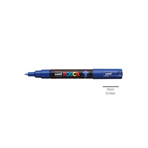Marcador Uniball Posca PC1M 0,7mm Azul 1un.