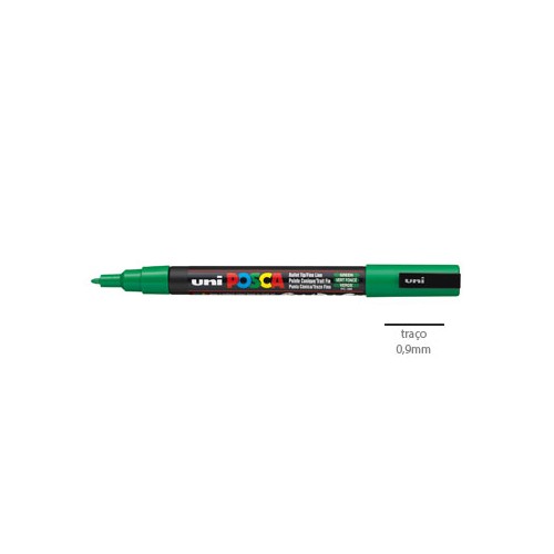 Marcador Uniball Posca PC3M 0,9mm Verde