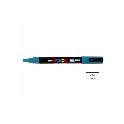 Marcador Uniball Posca PC3M 0,9mm Verde Esmeralda