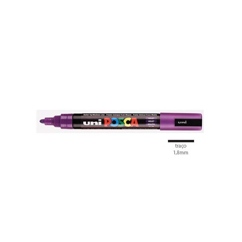 Marcador Uniball Posca PC5M 1,8mm Violeta