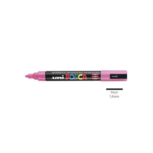 Marcador Uniball Posca PC5M 1,8mm Rosa 1un.