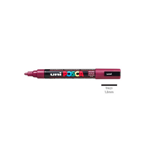 Marcador Uniball Posca PC5M 1,8mm Vinho Tinto 1un.